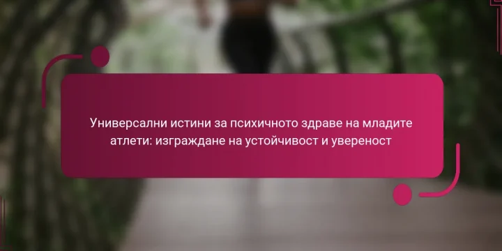 Универсални истини за психичното здраве на младите атлети: изграждане на устойчивост и увереност